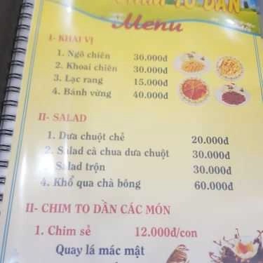 Tổng hợp- Nhà Hàng Chim Trời, Lẩu & Món Trung Hoa - Lý Thường Kiệt