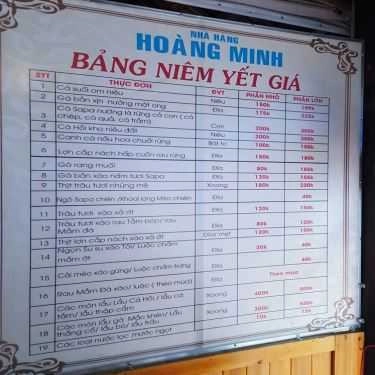 Thực đơn- Nhà Hàng Hoàng Minh - Gà Bản, Cá Hồi & Lẩu Đuôi Bò