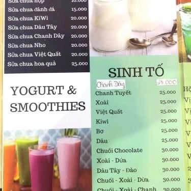 Thực đơn- 2Q Coffee