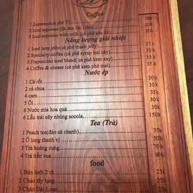 Thực đơn- 3Ly Coffee House & Food