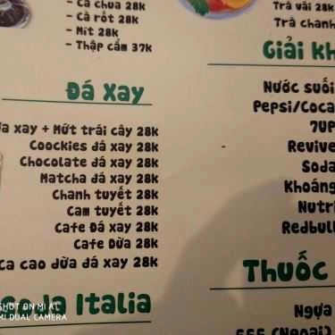Thực đơn- Alibaba Coffee - Drinks & Ice Cream