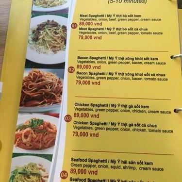 Thực đơn- Cafe Bubble Tea & Fast Food - Hà Bổng