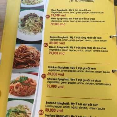 Thực đơn- Cafe Bubble Tea & Fast Food - Hà Bổng