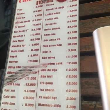 Thực đơn- 27 Cafe - Điện Biên Phủ