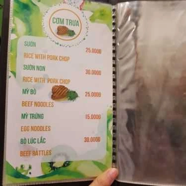 Thực đơn- Trầm Cafe
