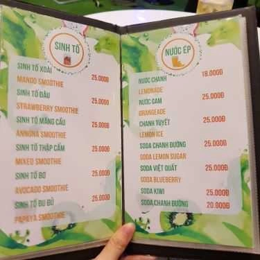 Thực đơn- Trầm Cafe