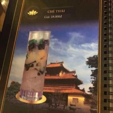Thực đơn- Cafe Chè Cung Đình Huế - Trần Hưng Đạo