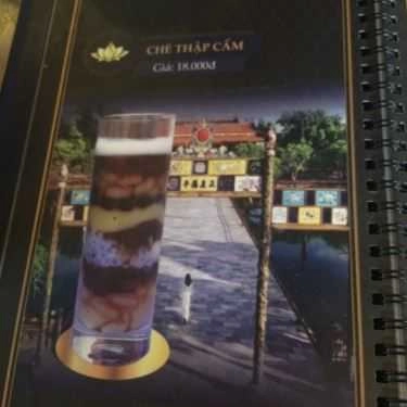 Thực đơn- Cafe Chè Cung Đình Huế - Trần Hưng Đạo