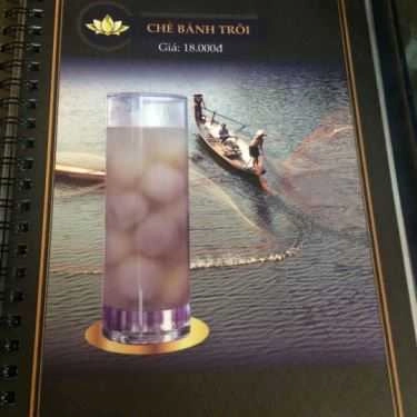 Thực đơn- Cafe Chè Cung Đình Huế - Trần Hưng Đạo