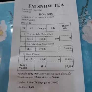 Tổng hợp- Cafe Snow Tea - Zone FM
