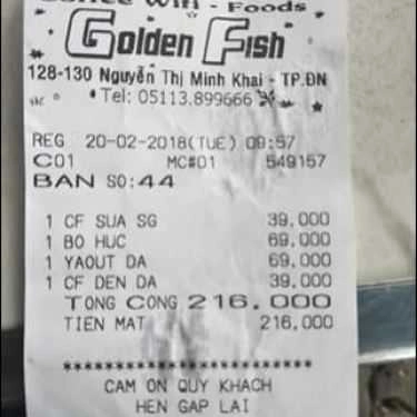 Tổng hợp- Golden Fish Cafe