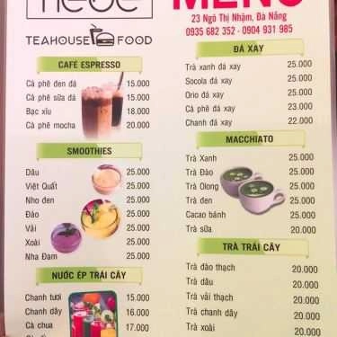 Thực đơn- Lucy’s Coffee & Tea