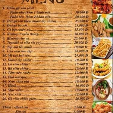 Thực đơn- Hoa Phượng Cafe