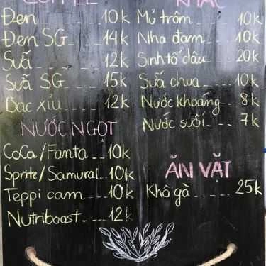 Thực đơn- Hvk House Cafe