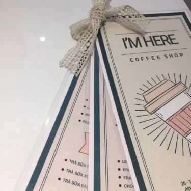 Thực đơn- I'm Here Coffee Shop - Tống Phước Phổ
