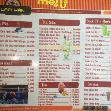 Thực đơn- Lam Hân - Coffee & Milk Tea
