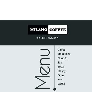 Thực đơn- Milano Baba Coffee
