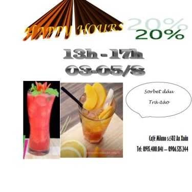 Thực đơn- Milano Cafe - An Xuân