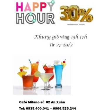 Thực đơn- Milano Cafe - An Xuân