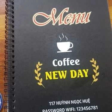 Thực đơn- New Day Coffee - Huỳnh Ngọc Huệ