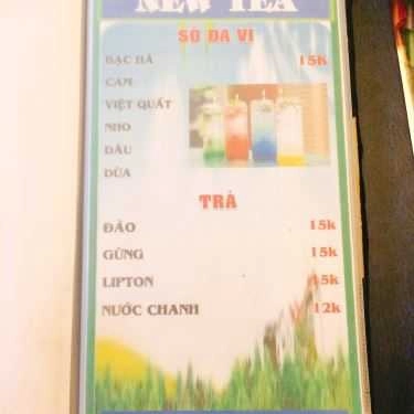 Thực đơn- Cafe New Tea - Trà Sữa & Ăn Vặt
