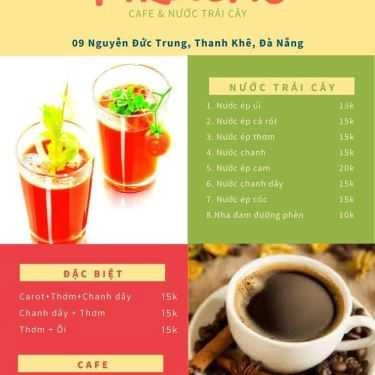 Thực đơn- Pikachu Coffee