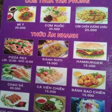 Thực đơn- REX Cafe - Cafe Sân Vườn