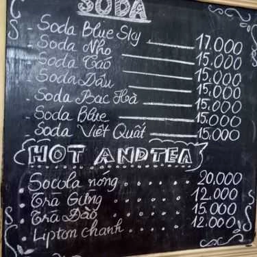 Thực đơn- Sunny Coffee & Milk Tea