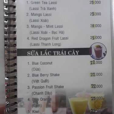 Thực đơn- Thanh Thanh Coffee - Lê Tấn Trung