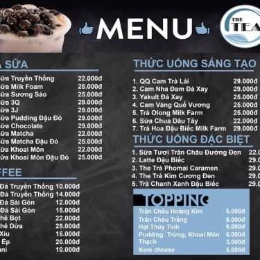 Thực đơn- Cafe The Tea