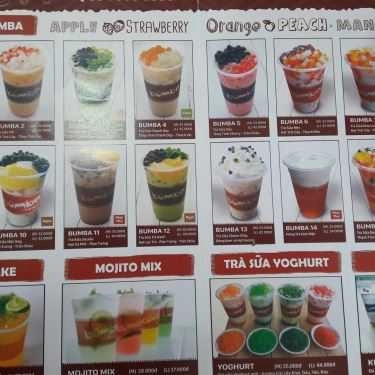 Thực đơn- Cafe Trà Sữa Bumba