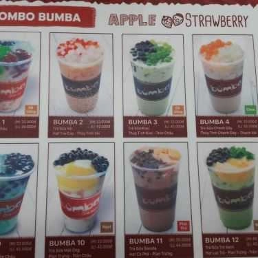 Thực đơn- Cafe Trà Sữa Bumba