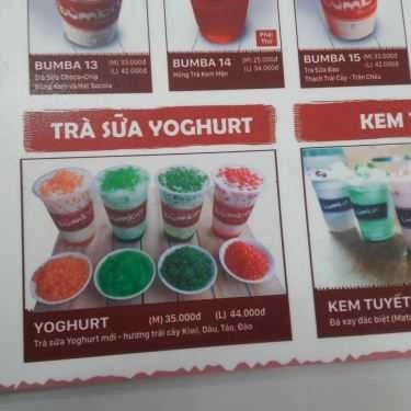 Thực đơn- Cafe Trà Sữa Bumba