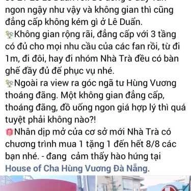 Tổng hợp- Cafe Trà Sữa House Of Cha - Hùng Vương