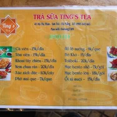 Tổng hợp- Cafe Trà Sữa Ting's Tea