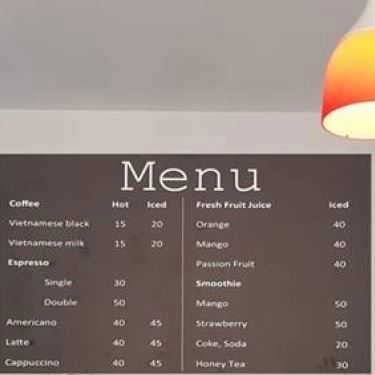 Thực đơn- Tti Coffee Lab