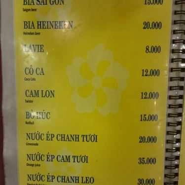 Thực đơn- Nhà Hàng Phở 10 Lý Quốc Sư - Bến Ngự