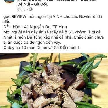 Món ăn- Nhà Hàng Hân Restaurant - Đặc Sản Dê Núi