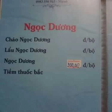 Thực đơn- Nhà Hàng Quán Đặc Sản Dân Tộc - Dê Núi Ninh Bình