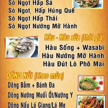 Thực đơn- Nhà Hàng Ngon No.1 Restaurant