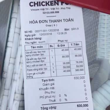 Tổng hợp- Quán Ăn Chicken FC1