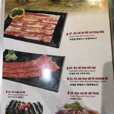 Thực đơn- Nhà Hàng King BBQ - Vincom Plaza