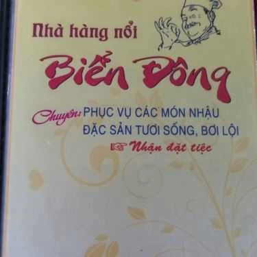 Thực đơn- Biển Đông - Nhà Hàng Nổi