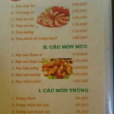 Thực đơn- Nhà Hàng Cơm Niêu Thuận Long