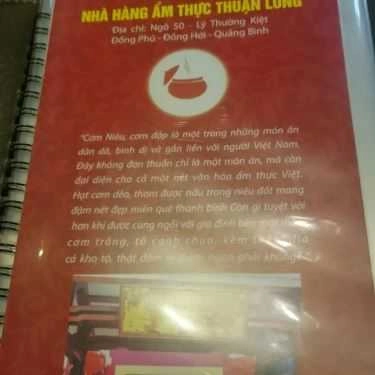 Thực đơn- Nhà Hàng Cơm Niêu Thuận Long