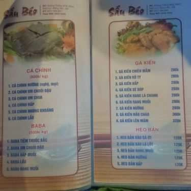 Thực đơn- Nhà Hàng Sấu Béo Restaurant - Món Việt