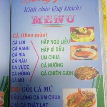 Thực đơn- Sóng Thần - Nhà Hàng Nổi Ven Sông