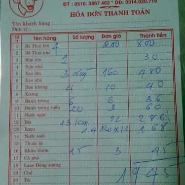 Tổng hợp- Quán Ăn Bê Thui Mười