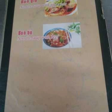 Thực đơn- Quán Ăn Cao Lầu Bà Bé