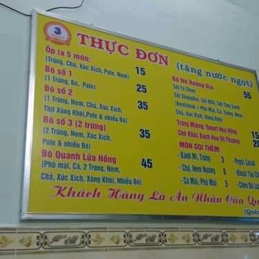 Thực đơn- Quán Ăn Bò Né 3 Ngon - Ái Nghĩa